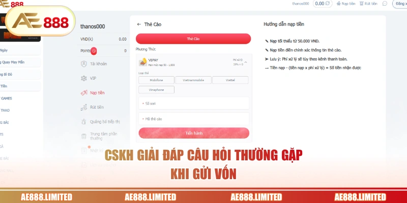 CSKH giải đáp câu hỏi thường gặp khi gửi vốn